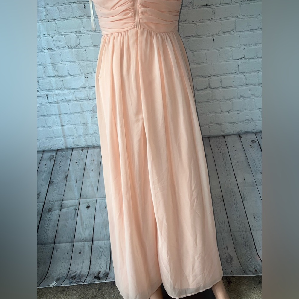 Jodi Kristopher Light Pink & Silver Bedazzled Formal Dress size 7 - Picture 9 of 10